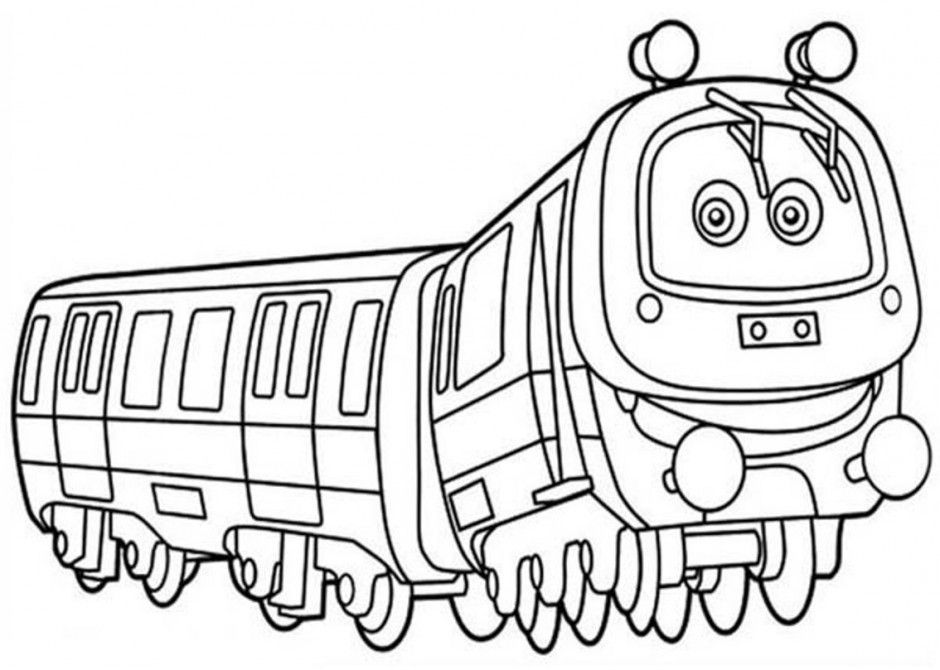 Plansa de colorat cu Chuggington 24 17